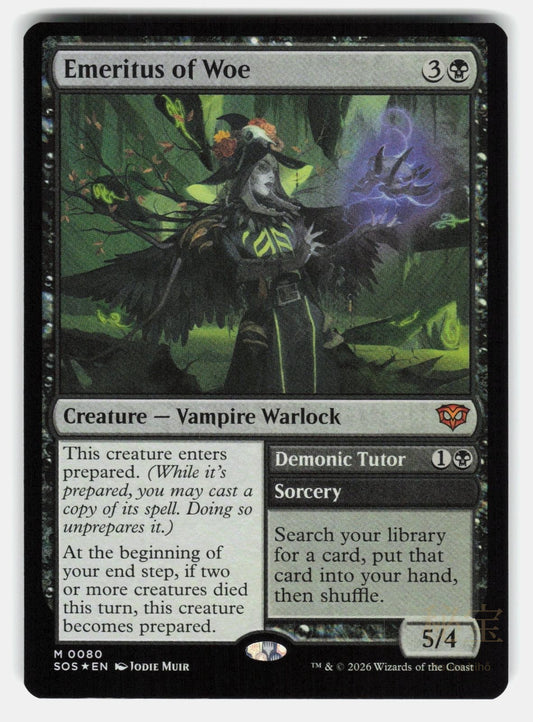 EMERITUS OF WOE FOIL   Magic: The Gathering   MUIR NM/M0