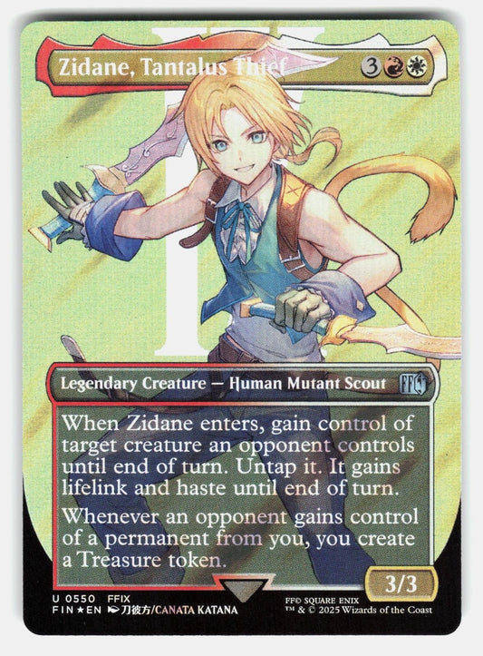 ZIDANE, TANTALUS THIEF (BORDERLESS) (SURGE FOIL)   MTG   KATANA NM/M0