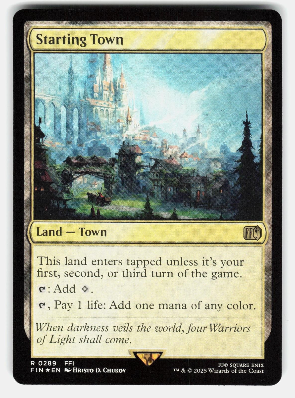 STARTING TOWN 289 FOIL   Magic: The Gathering   2025 CHUKOV NM/M0