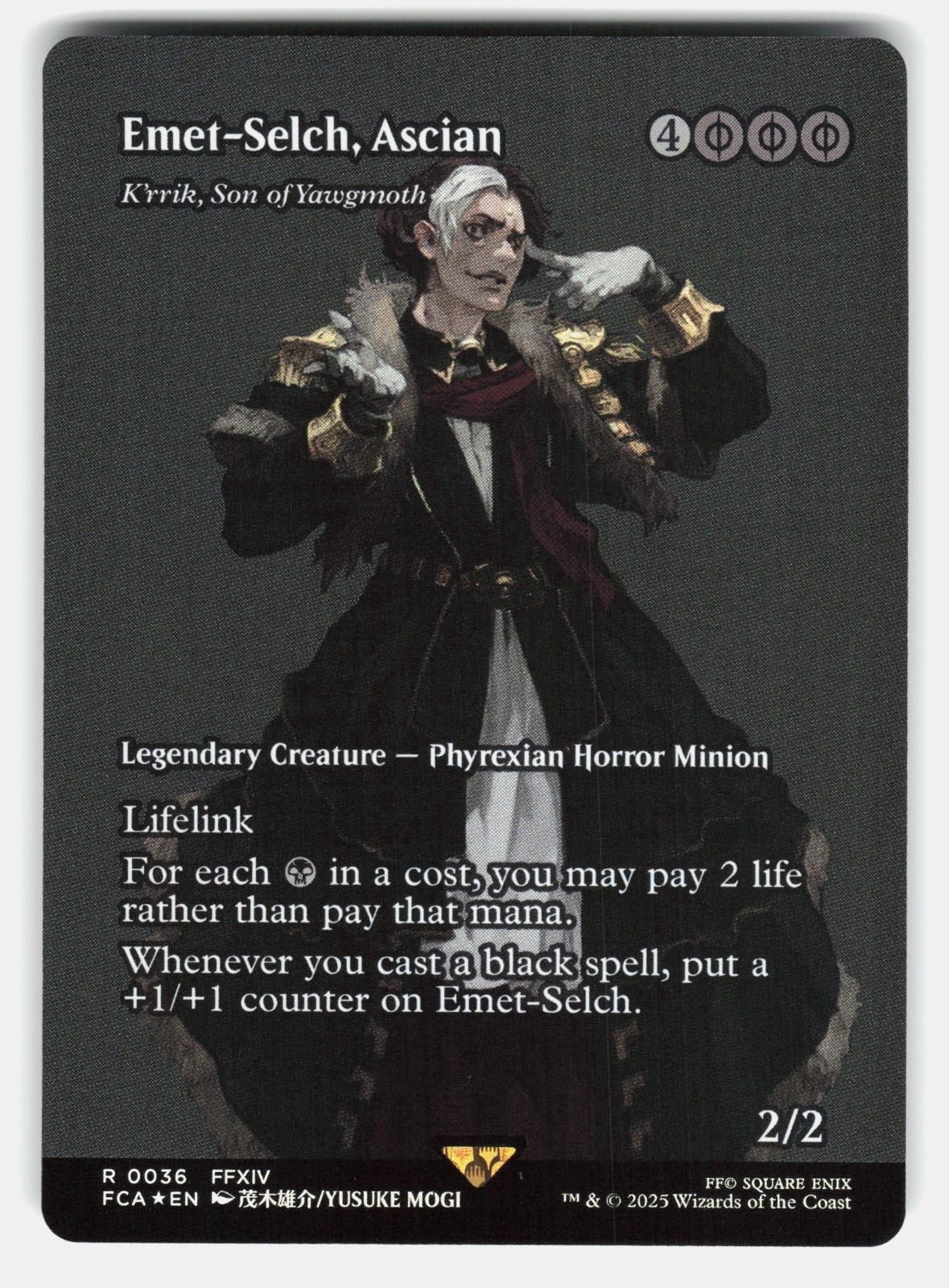 EMET SELCH, ASCIAN   K'RRIK, SON OF YAWGMOTH (SHOWCASE) 36 FOIL   MTG  MOGI NM/M0