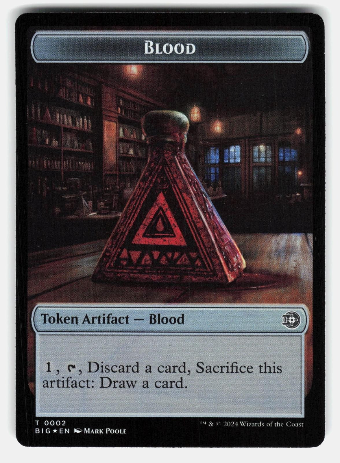 MERCENARY // BLOOD DOUBLE SIDED TOKEN FOIL   Magic: The Gathering   POOLE NM/M0