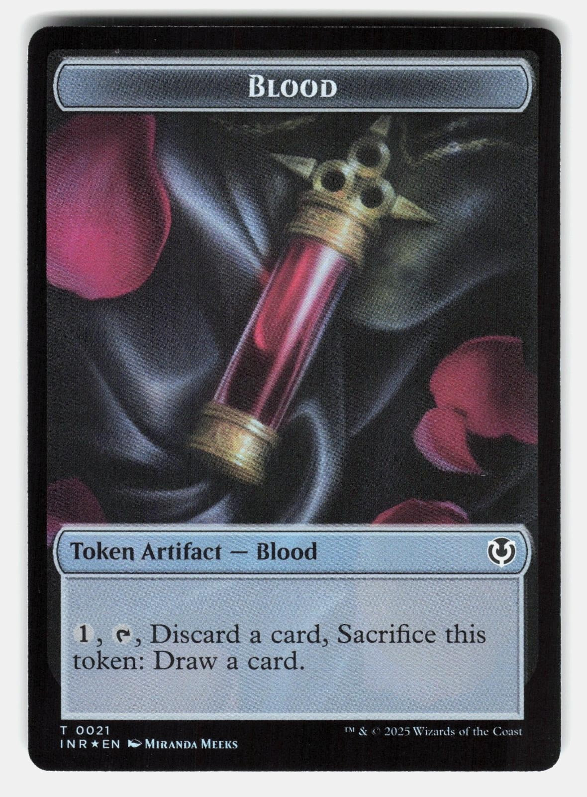 BLOOD // VAMPIRE (0007) DOUBLE SIDED TOKEN FOIL  Magic: The Gathering  BAGA NM/M1