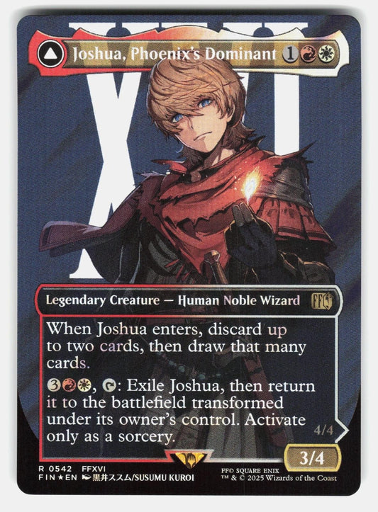 JOSHUA, PHOENIX'S DOMINANT (BORDERLESS) (SURGE FOIL) 542 FOIL   MTG   KUROI NM/M0