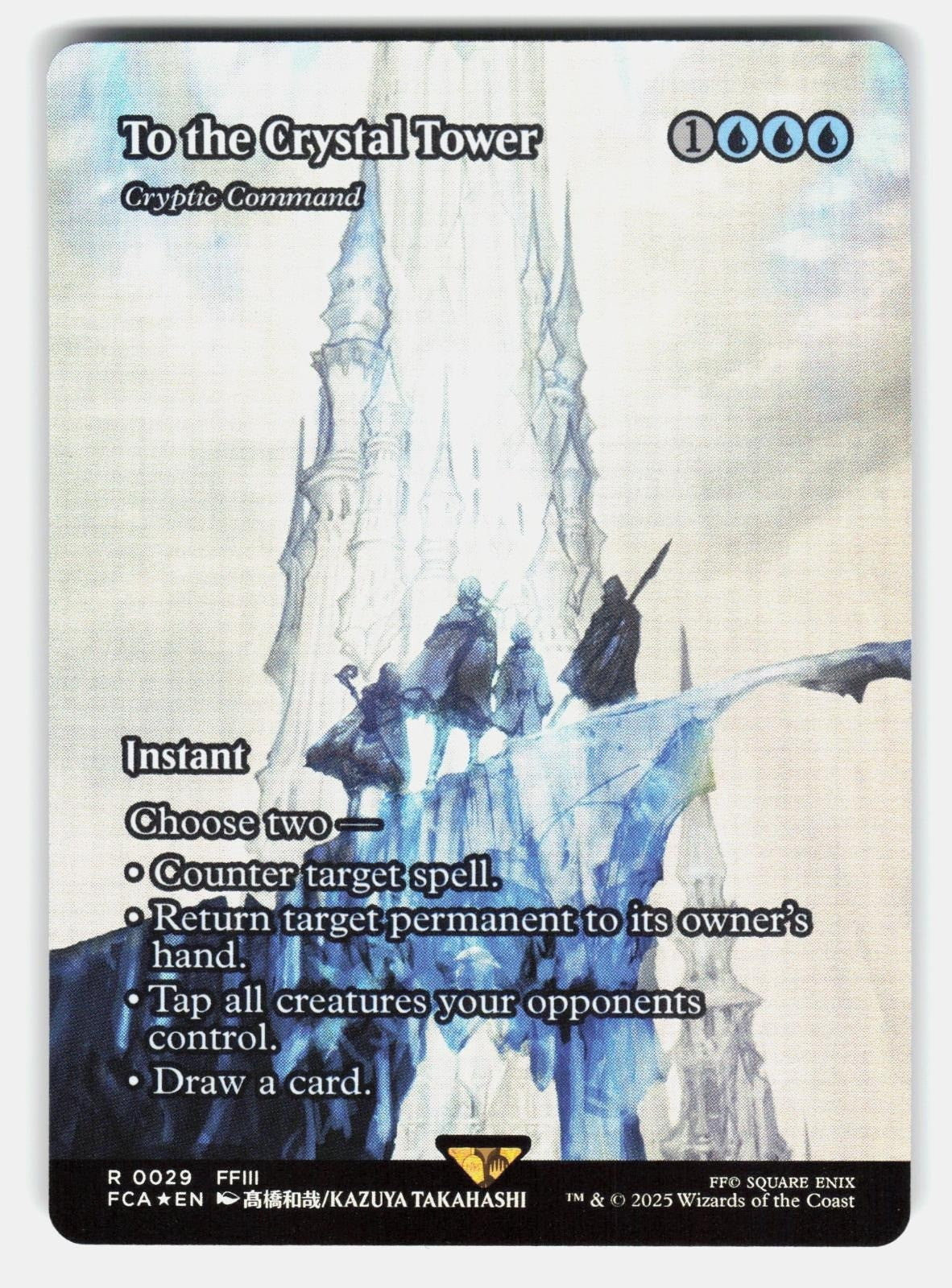 TO THE CRYSTAL TOWER   CRYPTIC COMMAND (SHOWCASE) 29 FOIL   MTG   TAKAHASHI NM/M0
