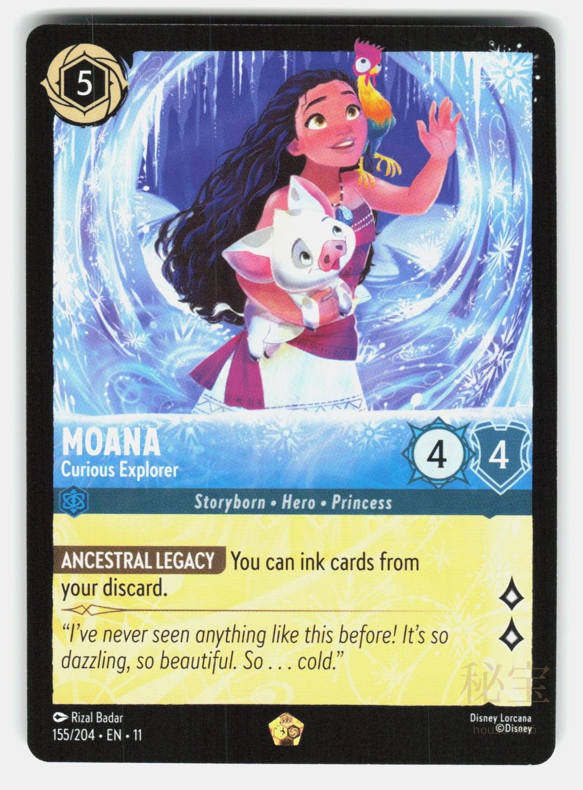 MOANA   CURIOUS EXPLORER 155/204   LORCANA   NM/M0