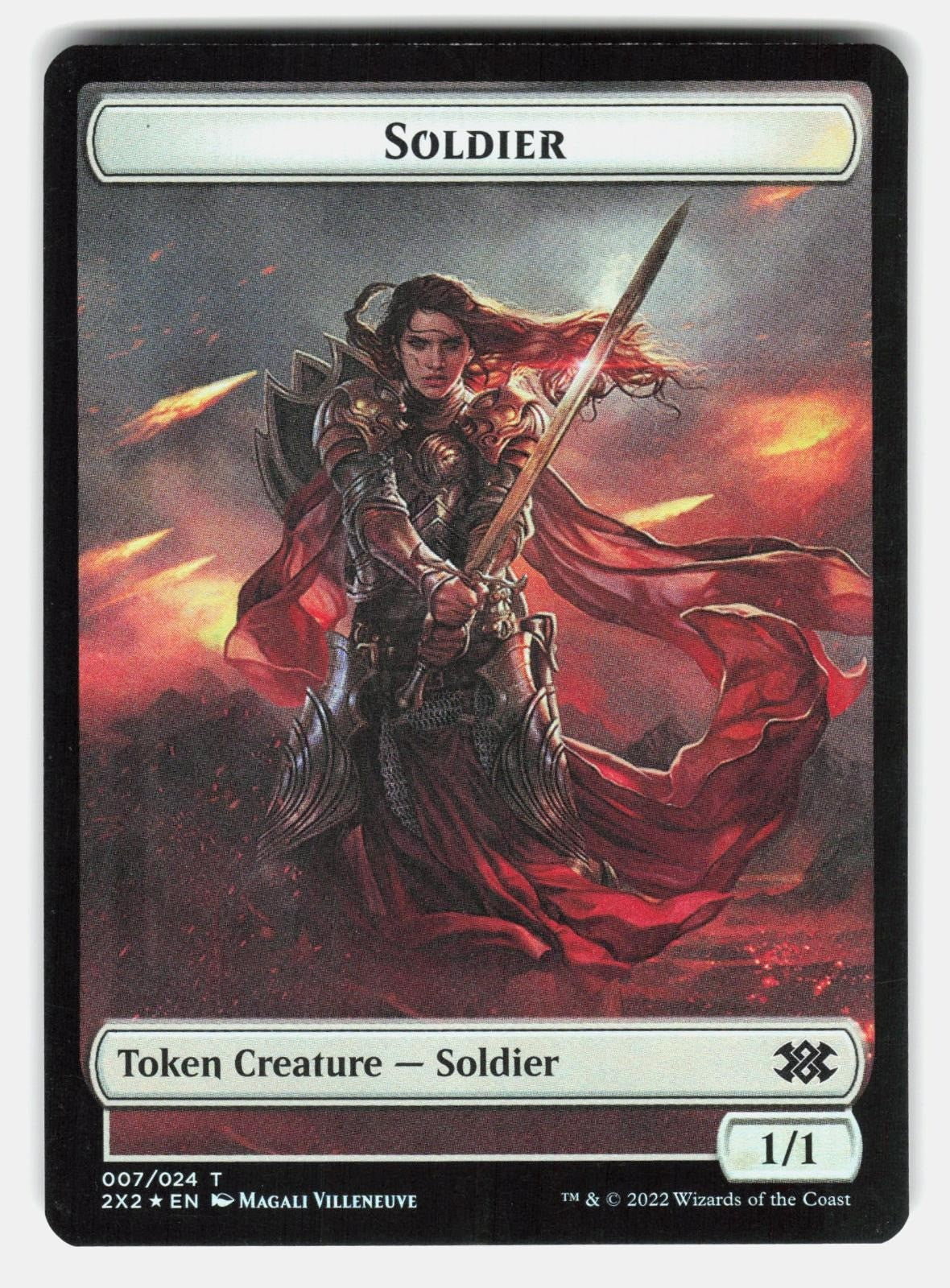 DRAKE // SOLDIER DOUBLE SIDED TOKEN FOIL   Magic: The Gathering  VILLENEUVE NM/M1