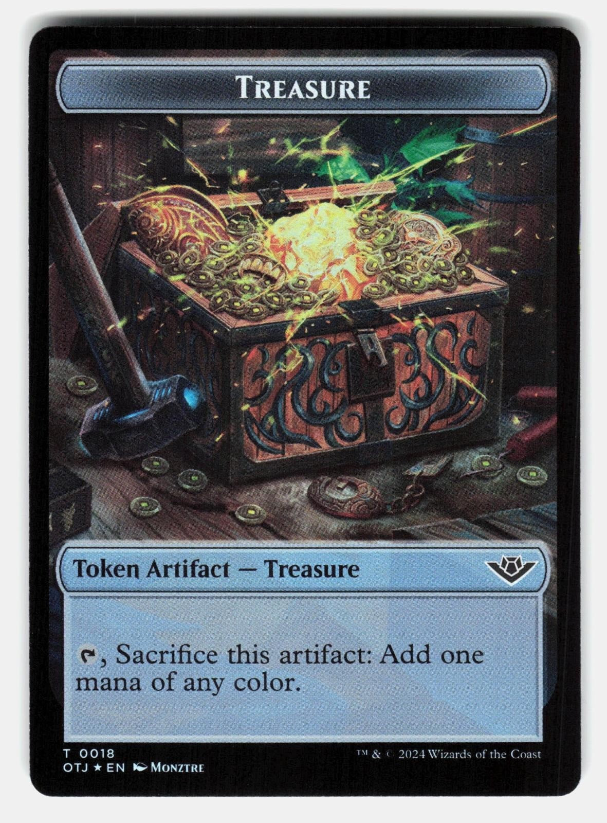 TREASURE // BEAU DOUBLE SIDED TOKEN FOIL  Magic: The Gathering  CANAVAGGIA NM/M1