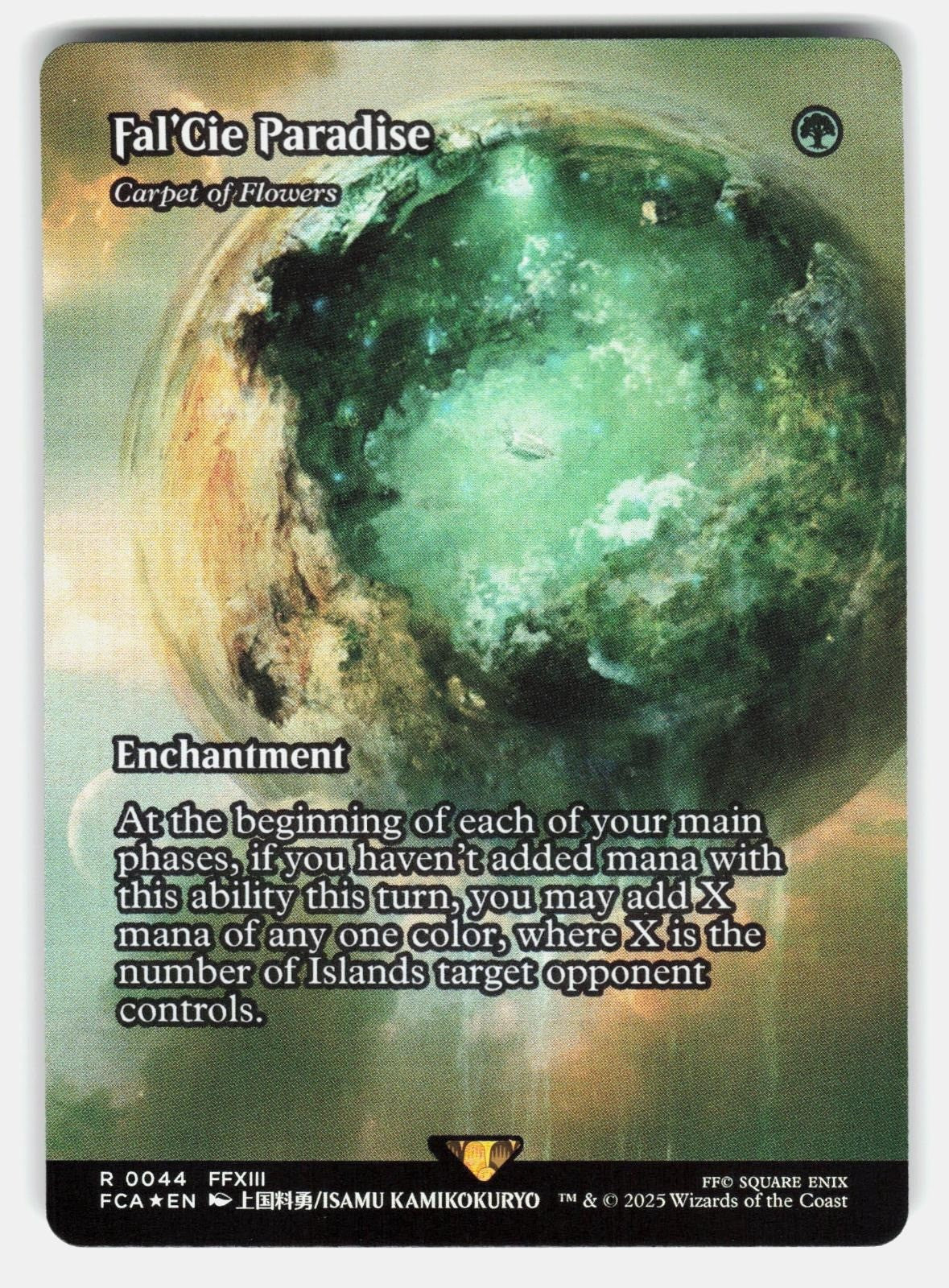 FAL'CIE PARADISE   CARPET OF FLOWERS (SHOWCASE) 44 FOIL   MTG   KAMIKOKURYO NM/M0