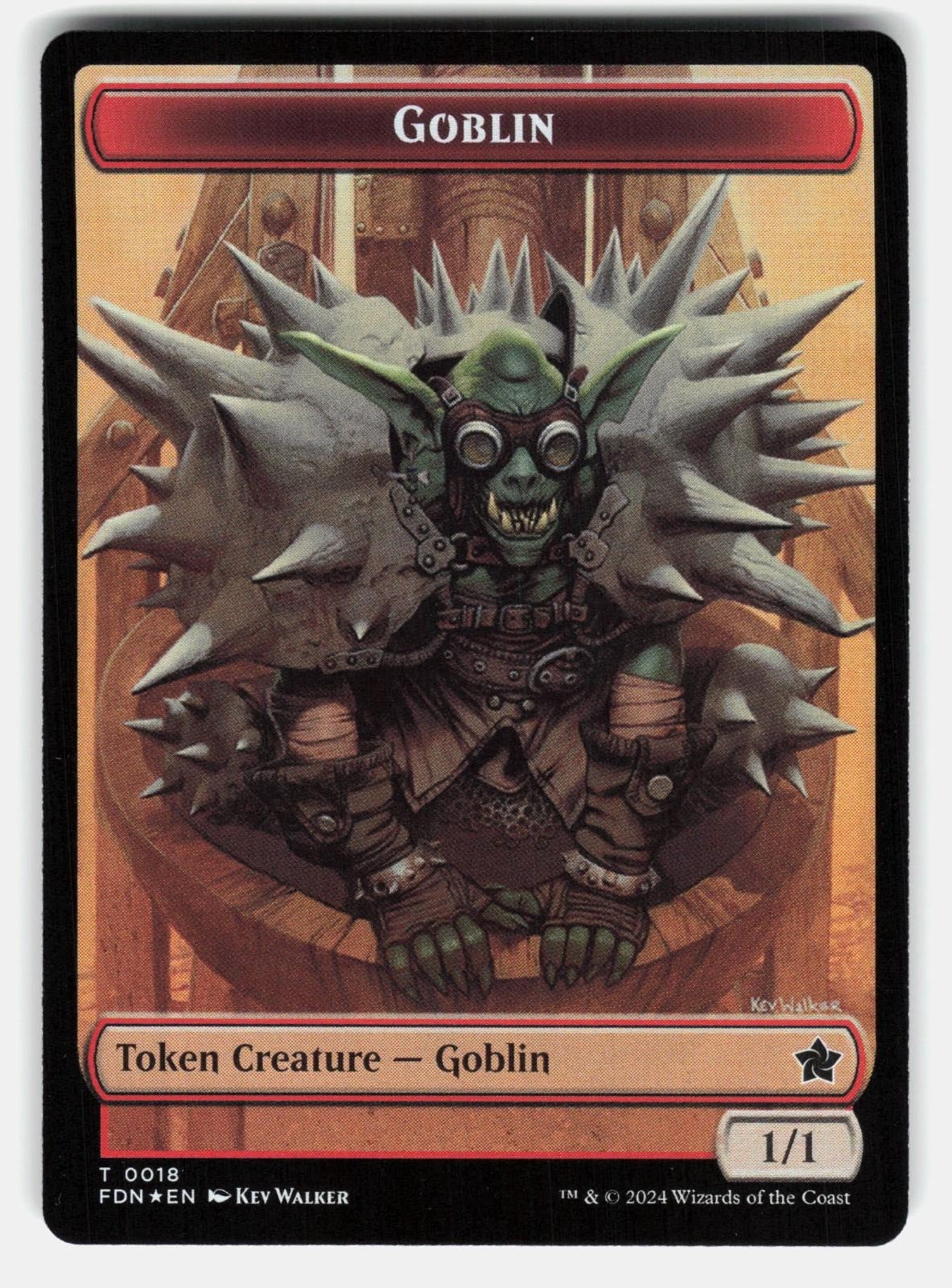 DRAKE // GOBLIN DOUBLED SIDED TOKEN FOIL   Magic: The Gathering   WALKER NM/M0