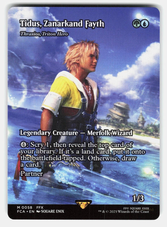 TIDUS, ZANARKAND FAYTH   THRASIOS, TRITON HERO (SHOWCASE)   MTG   ENIX NM/M0