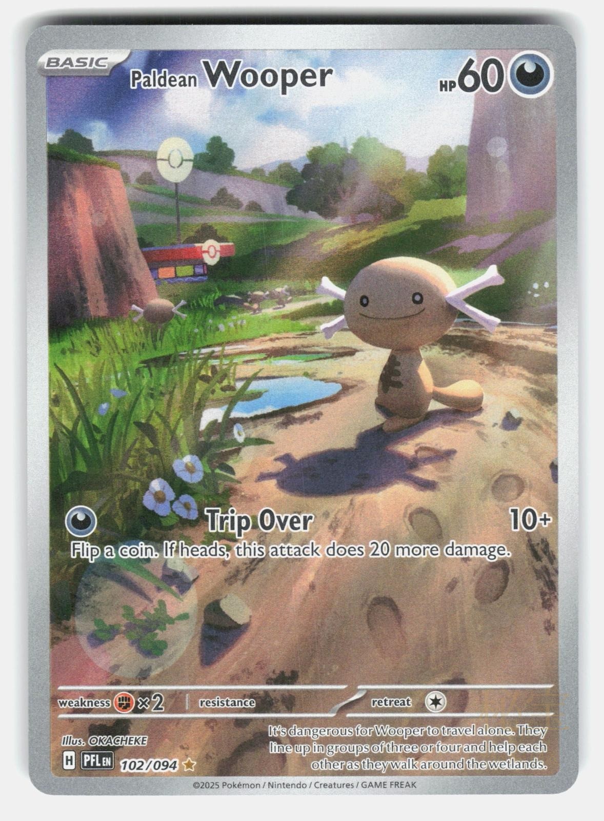 PALDEAN WOOPER PFL 102/094   Pokemon   2025 OKACHEKE NM/M0