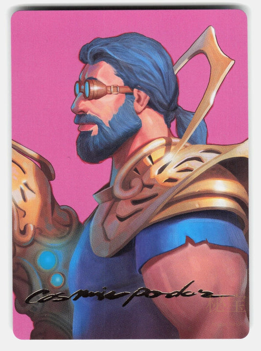 SATYA, AETHERFLUX GENIUS ART CARD ( GOLD STAMPED SIGNATURE )   MTG   PODAR NM/M0
