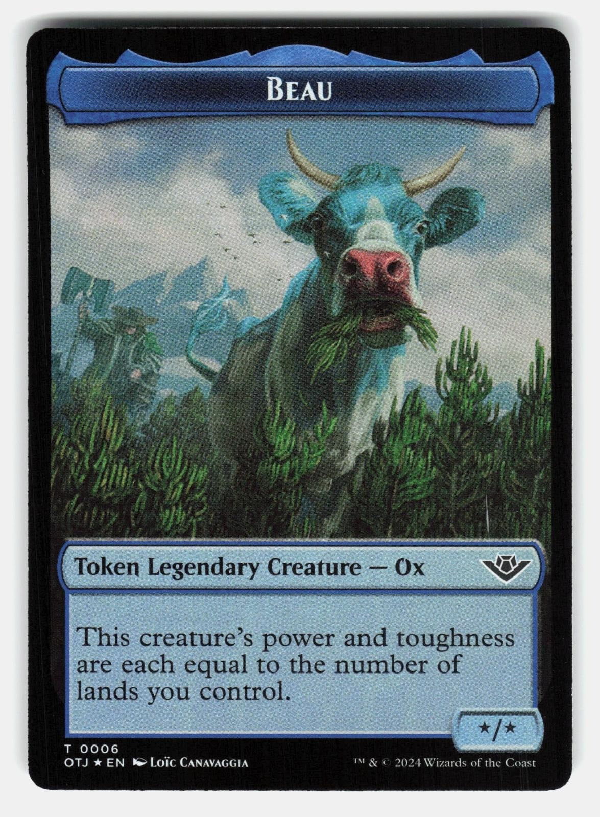 TREASURE // BEAU DOUBLE SIDED TOKEN FOIL  Magic: The Gathering  CANAVAGGIA NM/M0