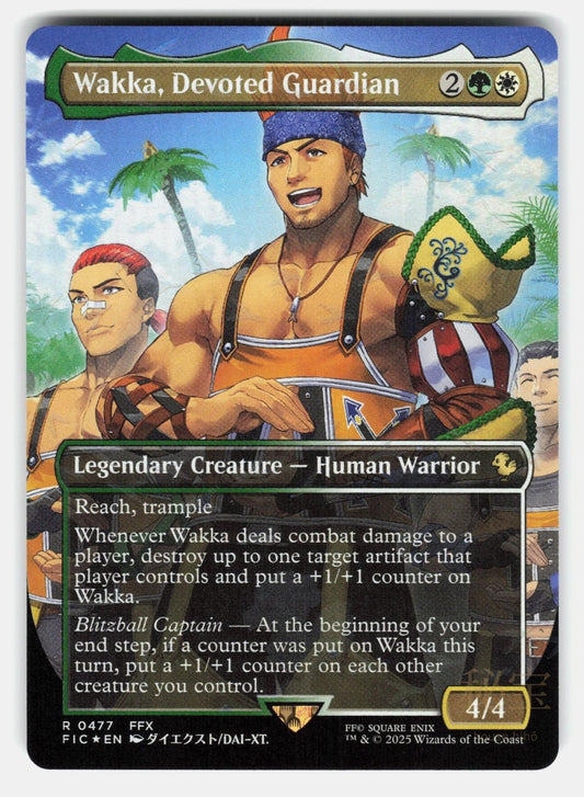 WAKKA, DEVOTED GUARDIAN ( BORDERLESS ) ( CHOCOBO TRACK FOIL )    DAI XT. NM/M0
