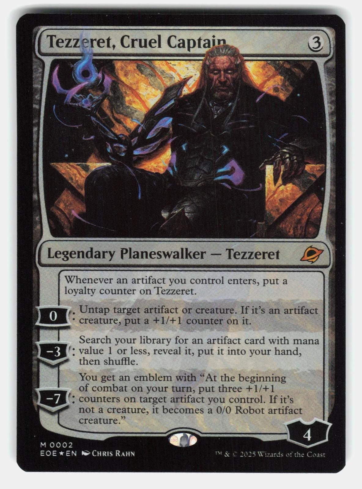 TEZZERET, CRUEL CAPTAIN 2 FOIL   Magic: The Gathering   2025 RAHN NM/M0