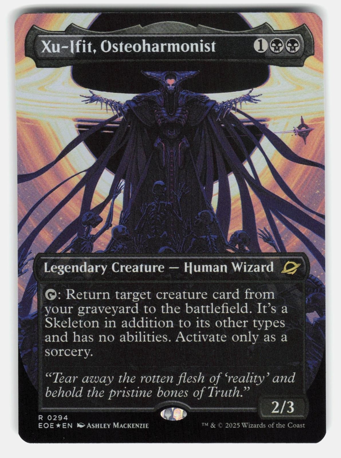 XU IFIT, OSTEOHARMONIST (BORDERLESS) 294 FOIL   MTG   MACKENZIE NM/M0