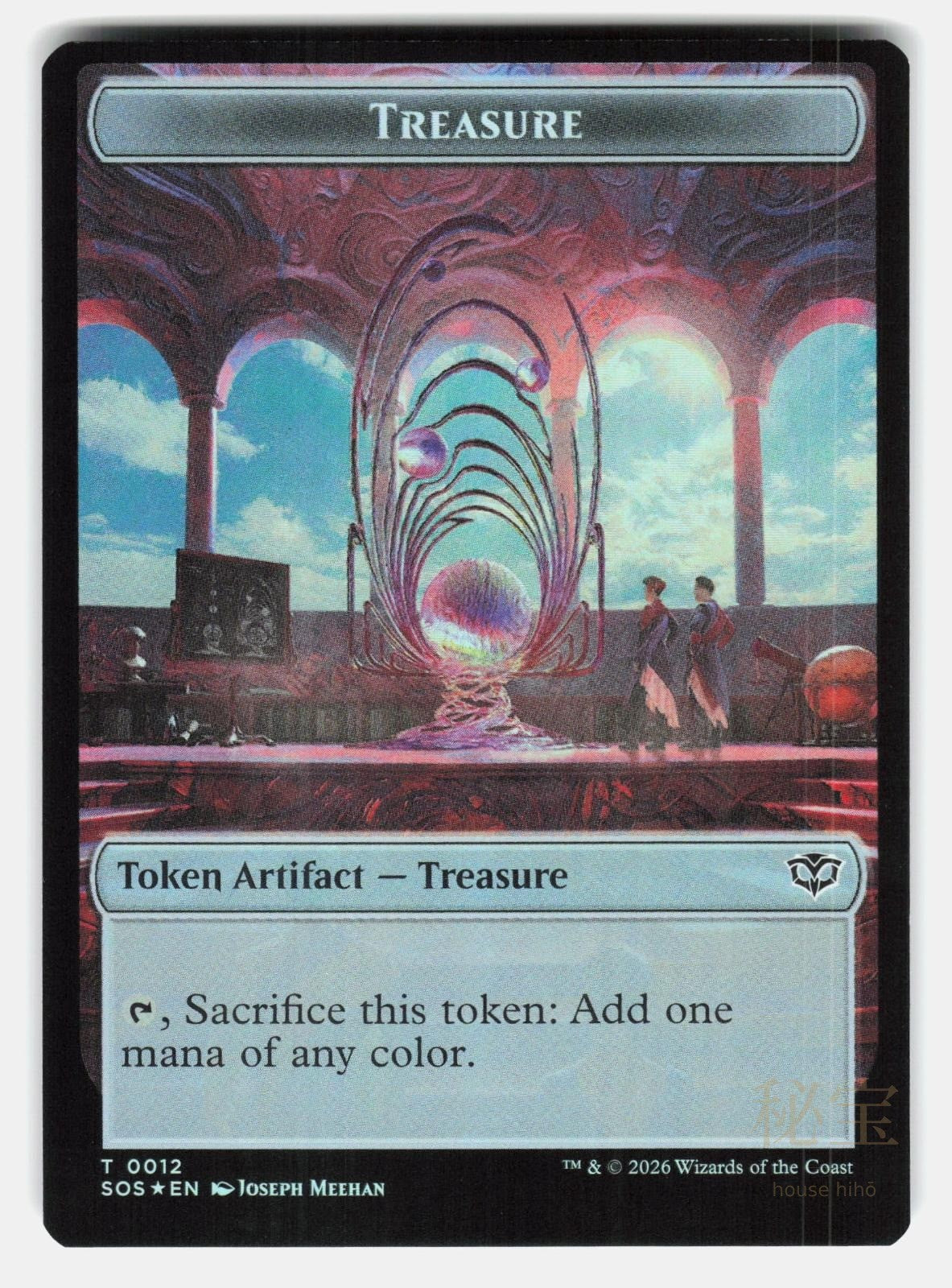 ELEMENTAL (0003) // TREASURE DOUBLE SIDED TOKEN SOS 3 // 12 FOIL MEEHAN NM/M1