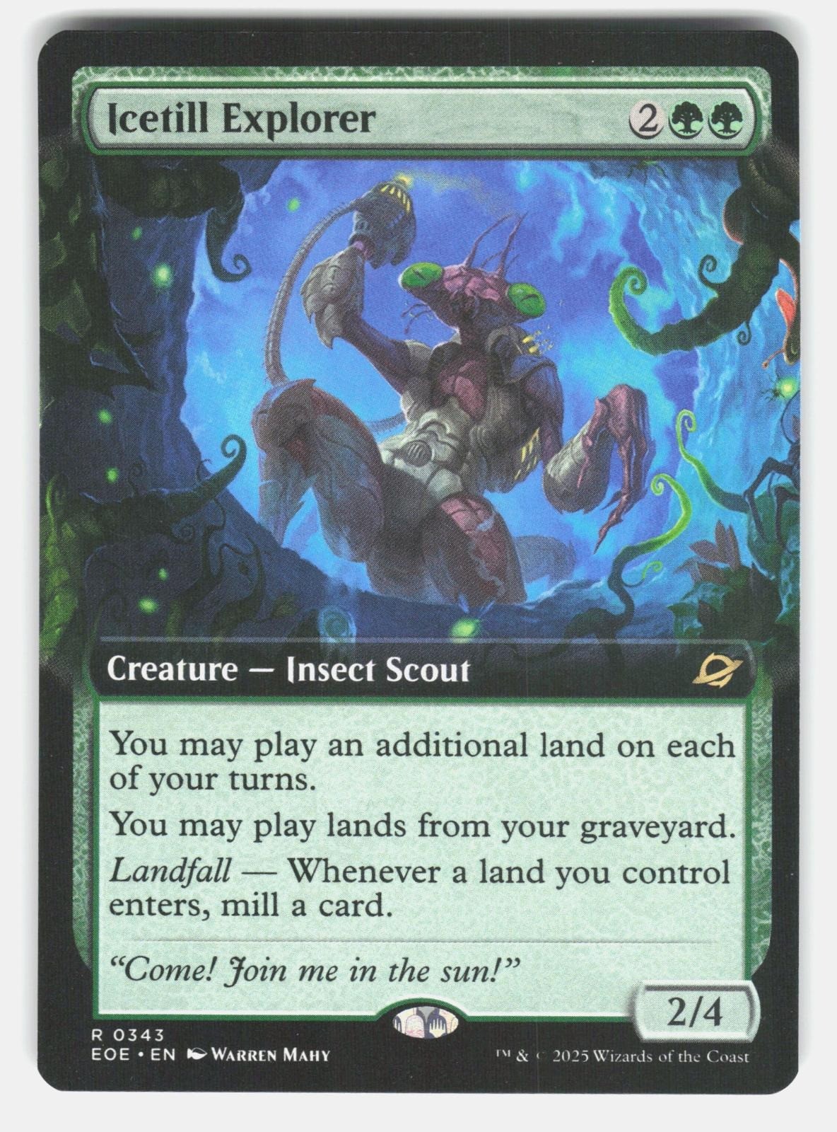 ICETILL EXPLORER (EXTENDED ART) 343   Magic: The Gathering   2025 MAHY NM/M0