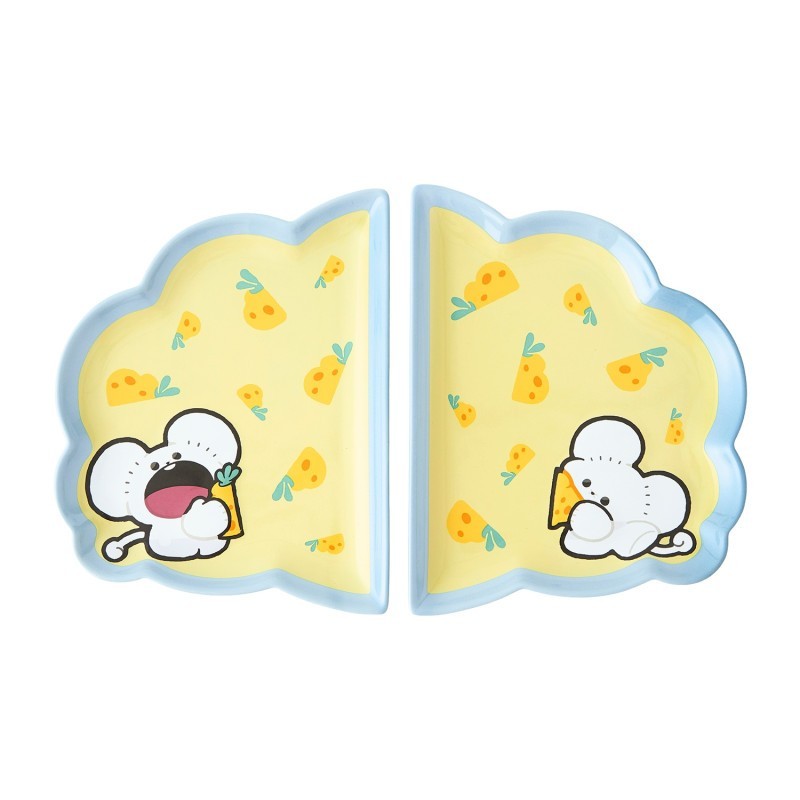 MAUSHOLD POKEMON CENTRE JAPAN Mogu Mogu Watching   Pokémon Pair Plate Set0