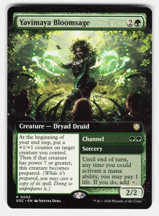 YAVIMAYA BLOOMSAGE (EXTENDED ART)   Magic: The Gathering   DURA NM/M0