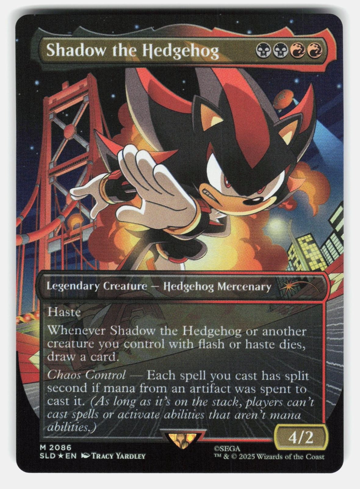 SHADOW THE HEDGEHOG FOIL   Magic: The Gathering   YARDLEY NM/M0