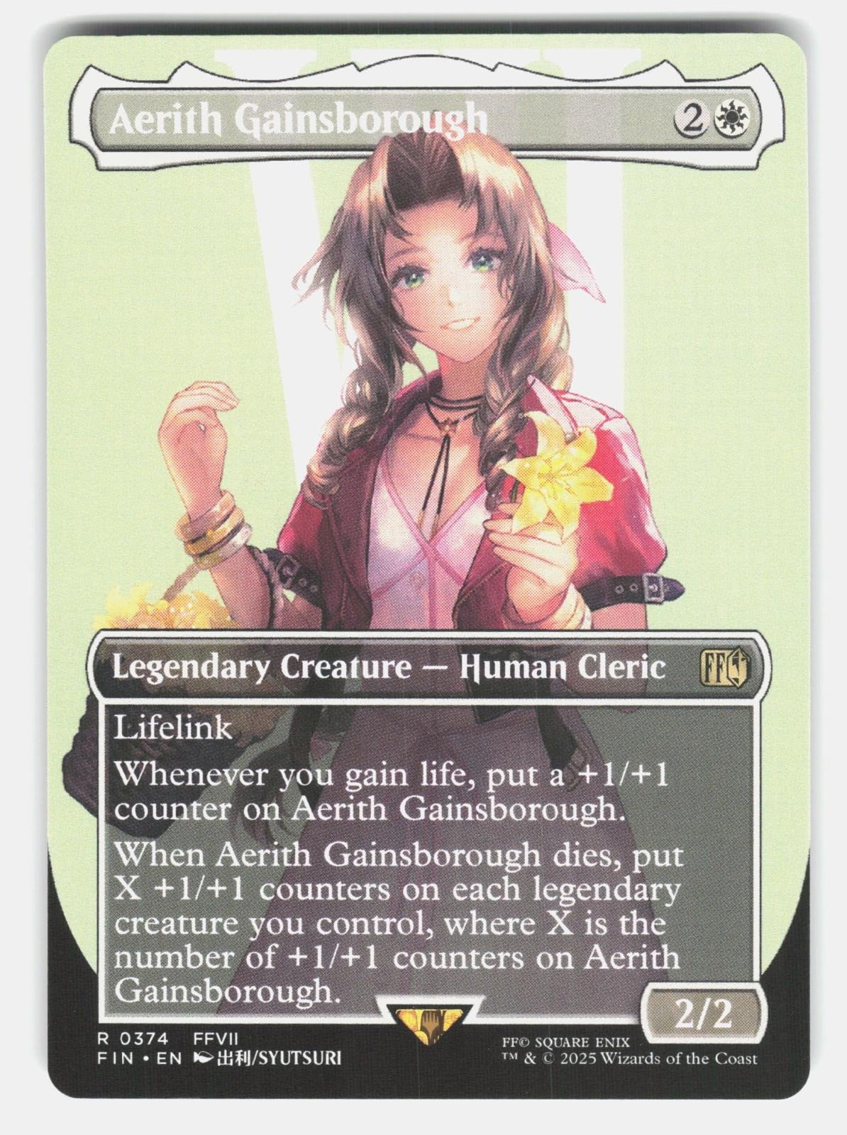 AERITH GAINSBOROUGH (BORDERLESS) 374   Magic: The Gathering   2025 SYUTSURI NM/M0