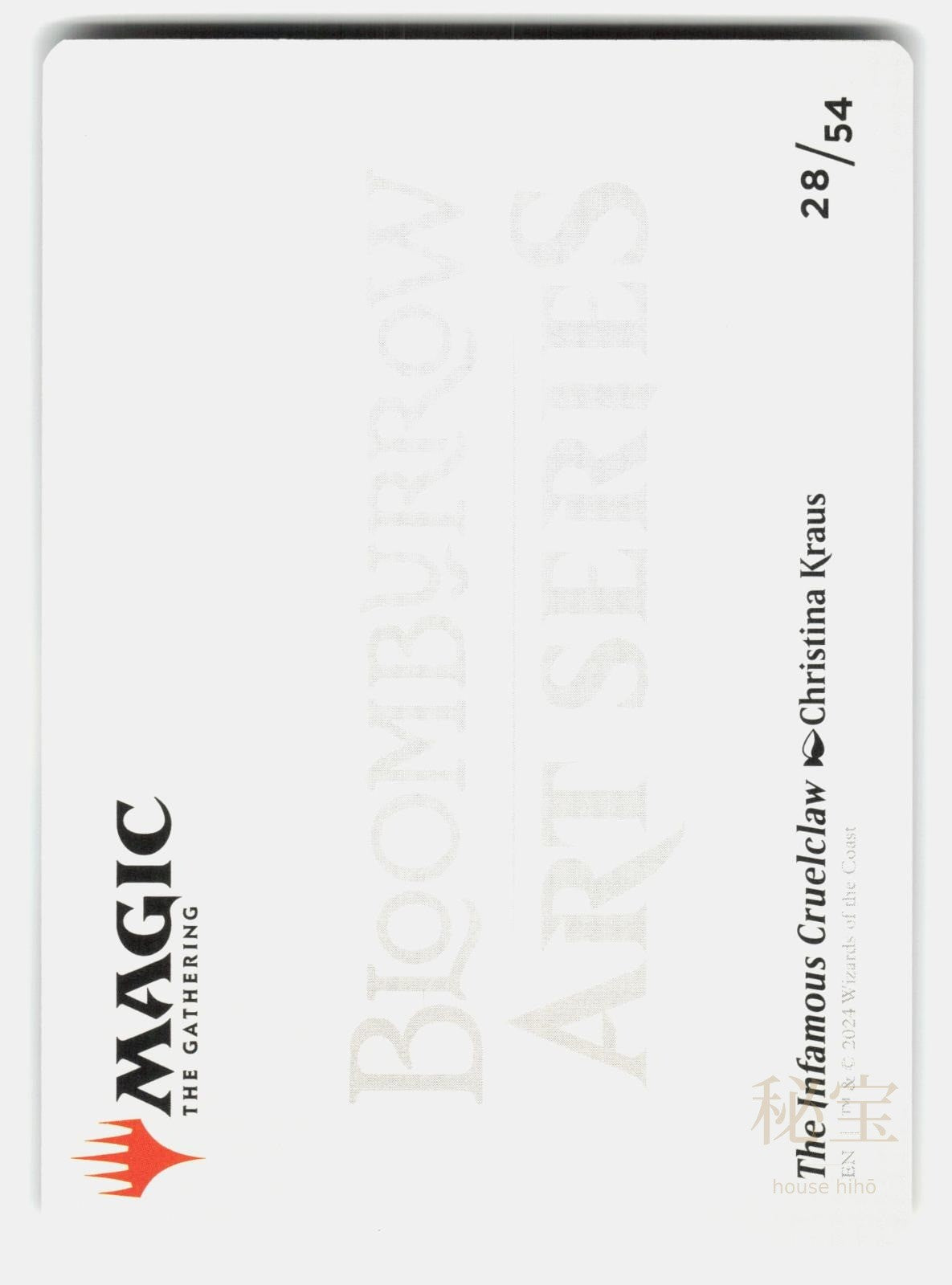 THE INFAMOUS CRUELCLAW ART CARD   Magic: The Gathering   NM/M1