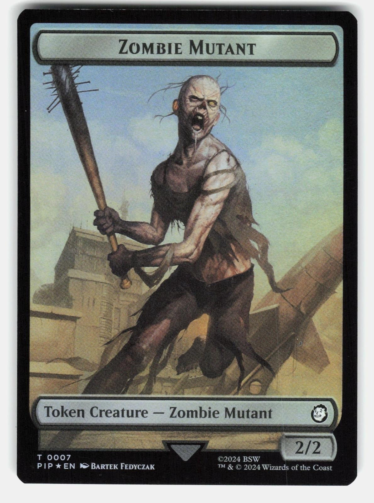 ENERGY RESERVE // ZOMBIE MUTANT DOUBLE SIDED TOKEN FOIL   MTG   FEDYCZAK NM/M0
