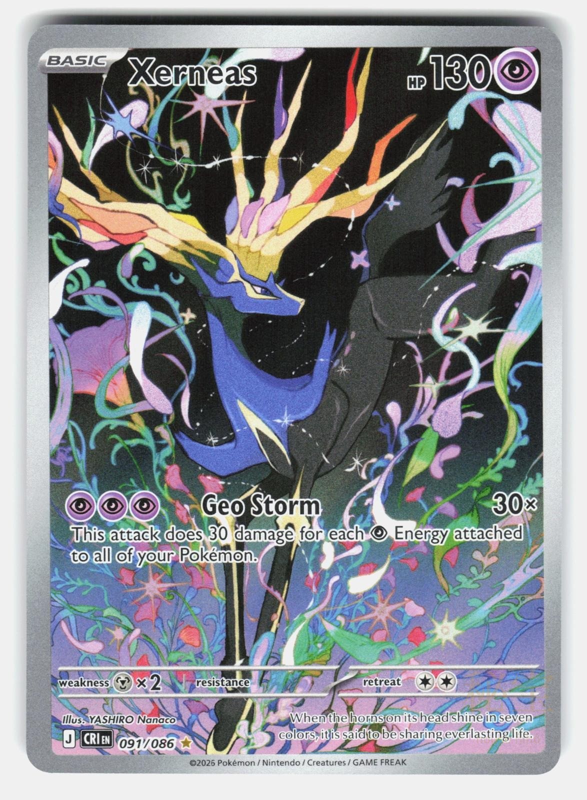 XERNEAS CRI 091/086   Pokemon   2026 ITO NM/M0