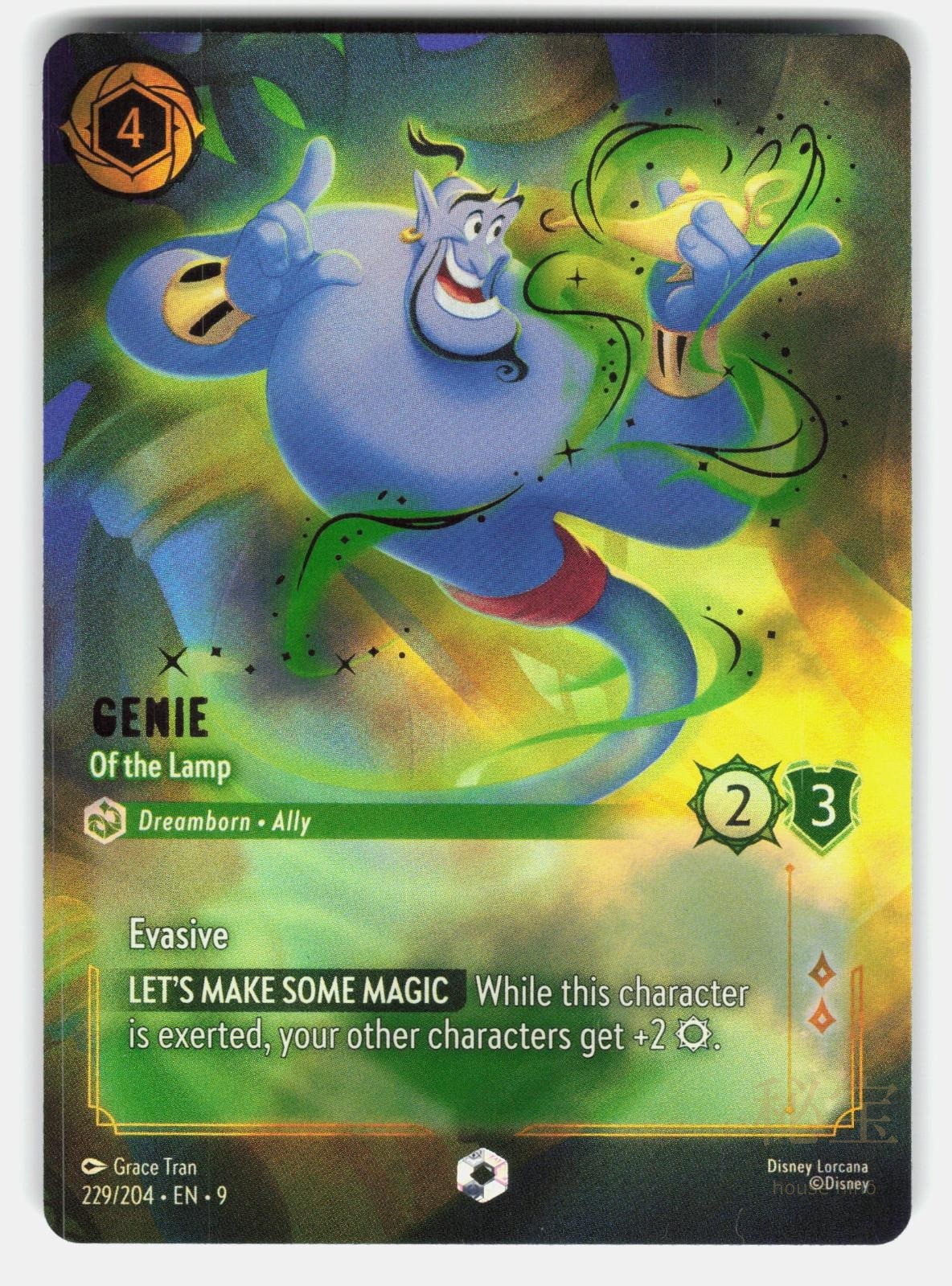 GENIE - OF THE LAMP (ENCHANTED) 229/204 HOLO - LORCANA - NM/M0