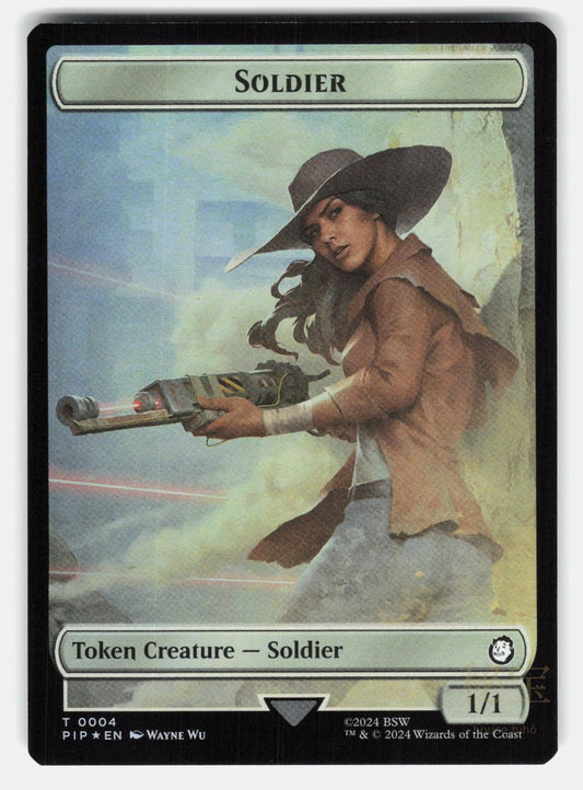 SOLDIER (0004) // TREASURE (0019) DOUBLE SIDED TOKEN FOIL   MTG   SOKOL NM/M0