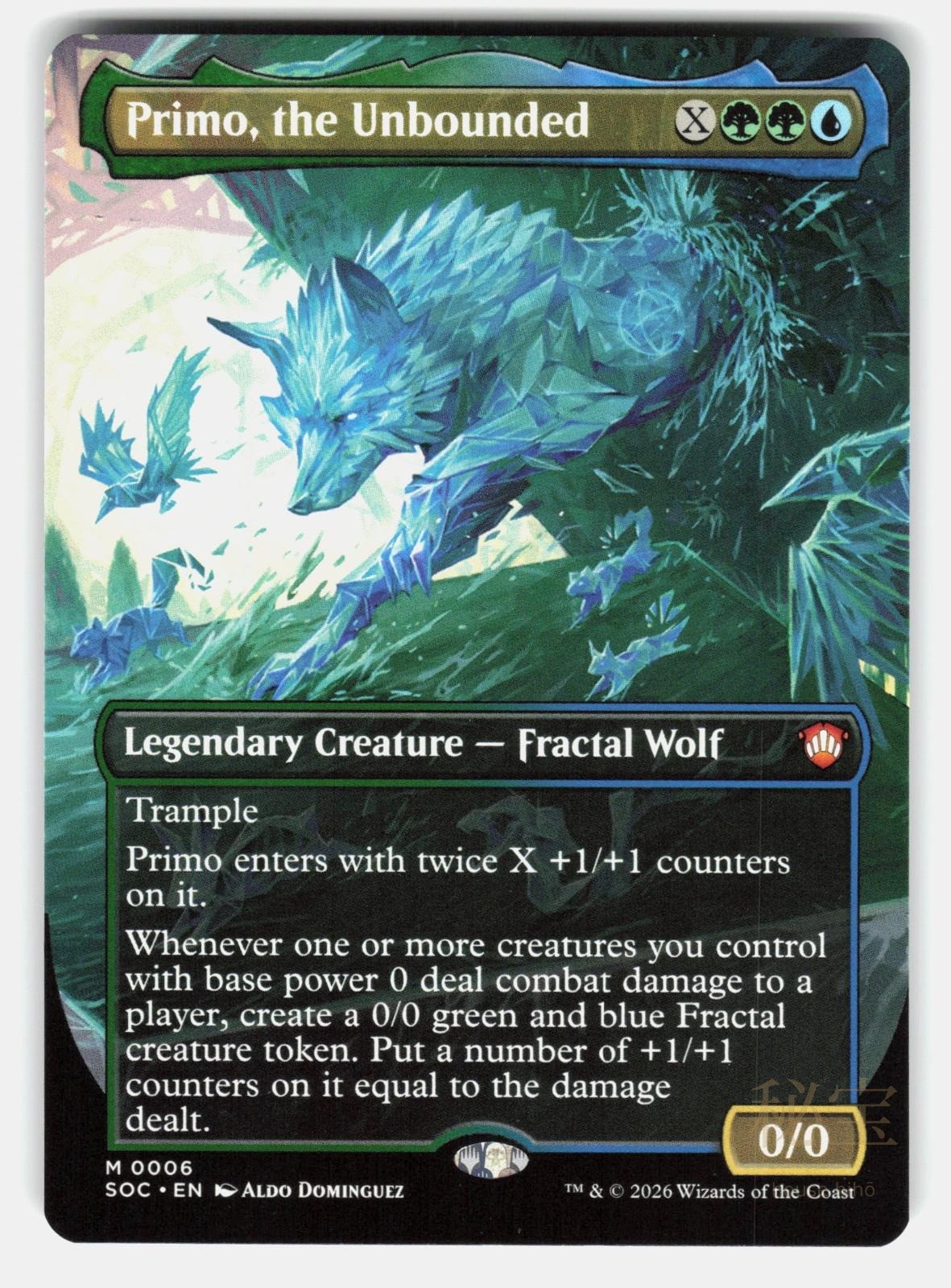 PRIMO, THE UNBOUNDED (BORDERLESS)   Magic: The Gathering   DOMINGUEZ NM/M0