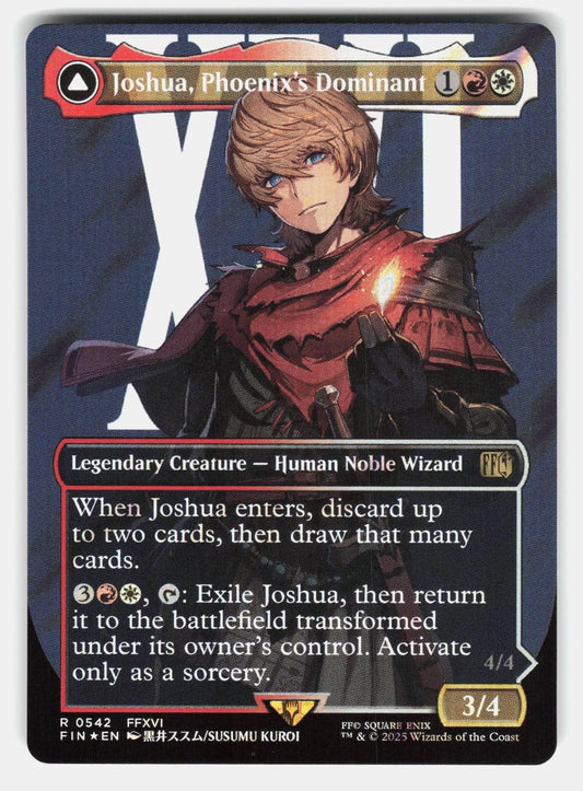 JOSHUA, PHOENIX'S DOMINANT (BORDERLESS) (SURGE FOIL) 542 FOIL   MTG   KUROI NM/M0