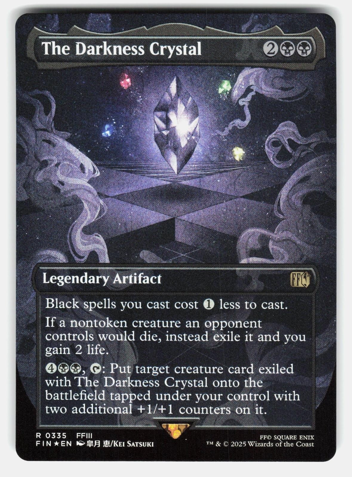 THE DARKNESS CRYSTAL (BORDERLESS) 335 FOIL   Magic: The Gathering   SATSUKI NM/M0