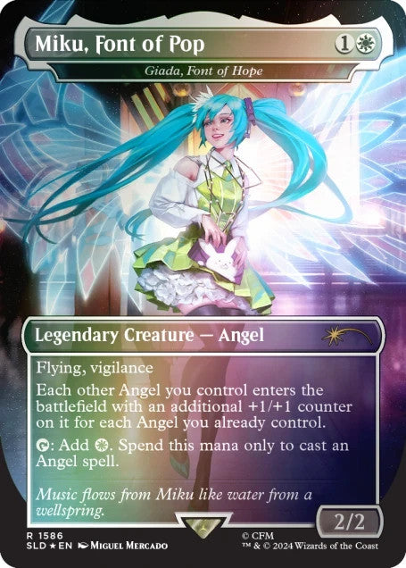 Hatsune Miku WINTER DIVA RAINBOW FOIL   MTG Secret Lair English   Sealed1