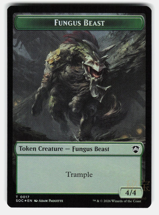 GOAT // FUNGUS BEAST DOUBLE SIDED TOKEN FOIL   MTG   PAQUETTE NM/M0