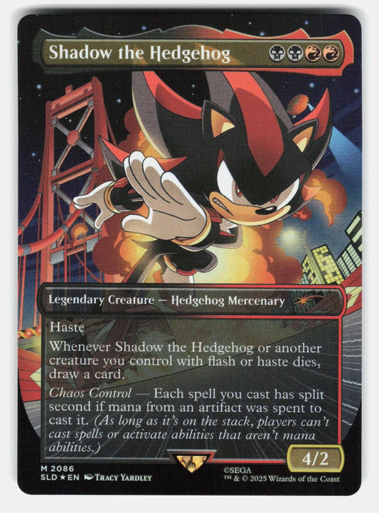 SHADOW THE HEDGEHOG FOIL   Magic: The Gathering   YARDLEY NM/M0