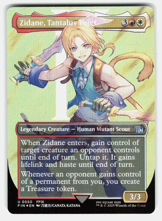 ZIDANE, TANTALUS THIEF (BORDERLESS) (SURGE FOIL)   MTG   KATANA NM/M0