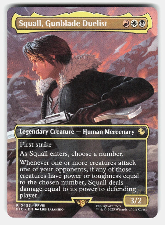 SQUALL, GUNBLADE DUELIST (BORDERLESS) - Magic: The Gathering - LASAHIDO NM/M0