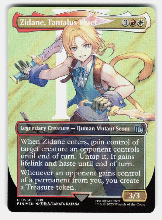 ZIDANE, TANTALUS THIEF (BORDERLESS) (SURGE FOIL)   MTG   KATANA NM/M0