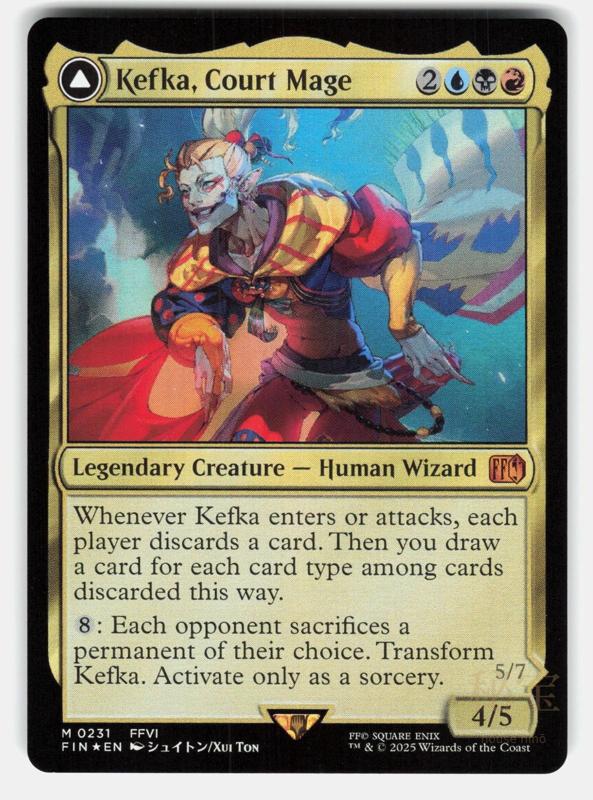 KEFKA, COURT MAGE 231 FOIL - MAGIC: THE GATHERING - NM/M0