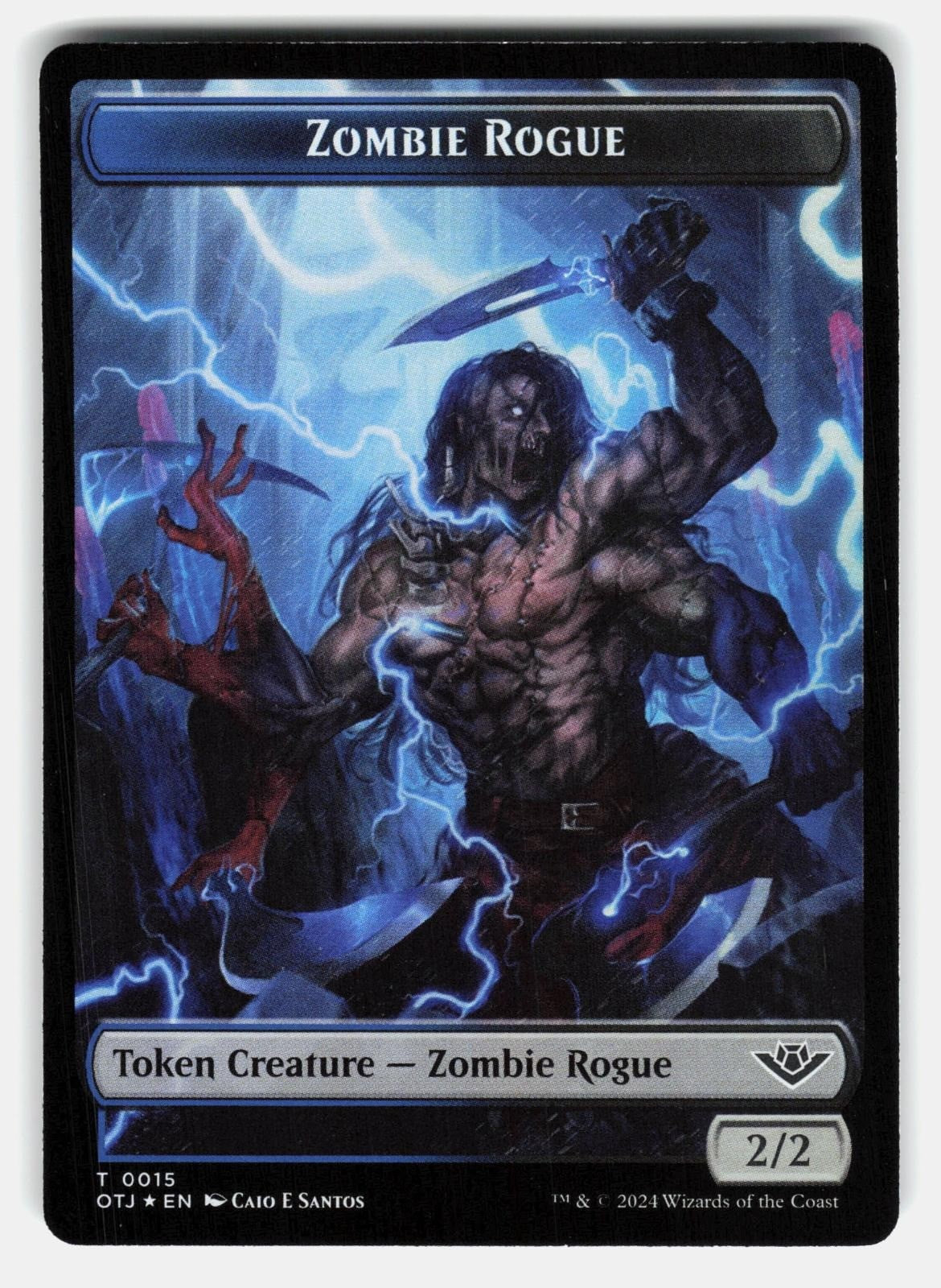 TREASURE // ZOMBIE ROGUE DOUBLE SIDED TOKEN FOIL   MTG   SANTOS LP0
