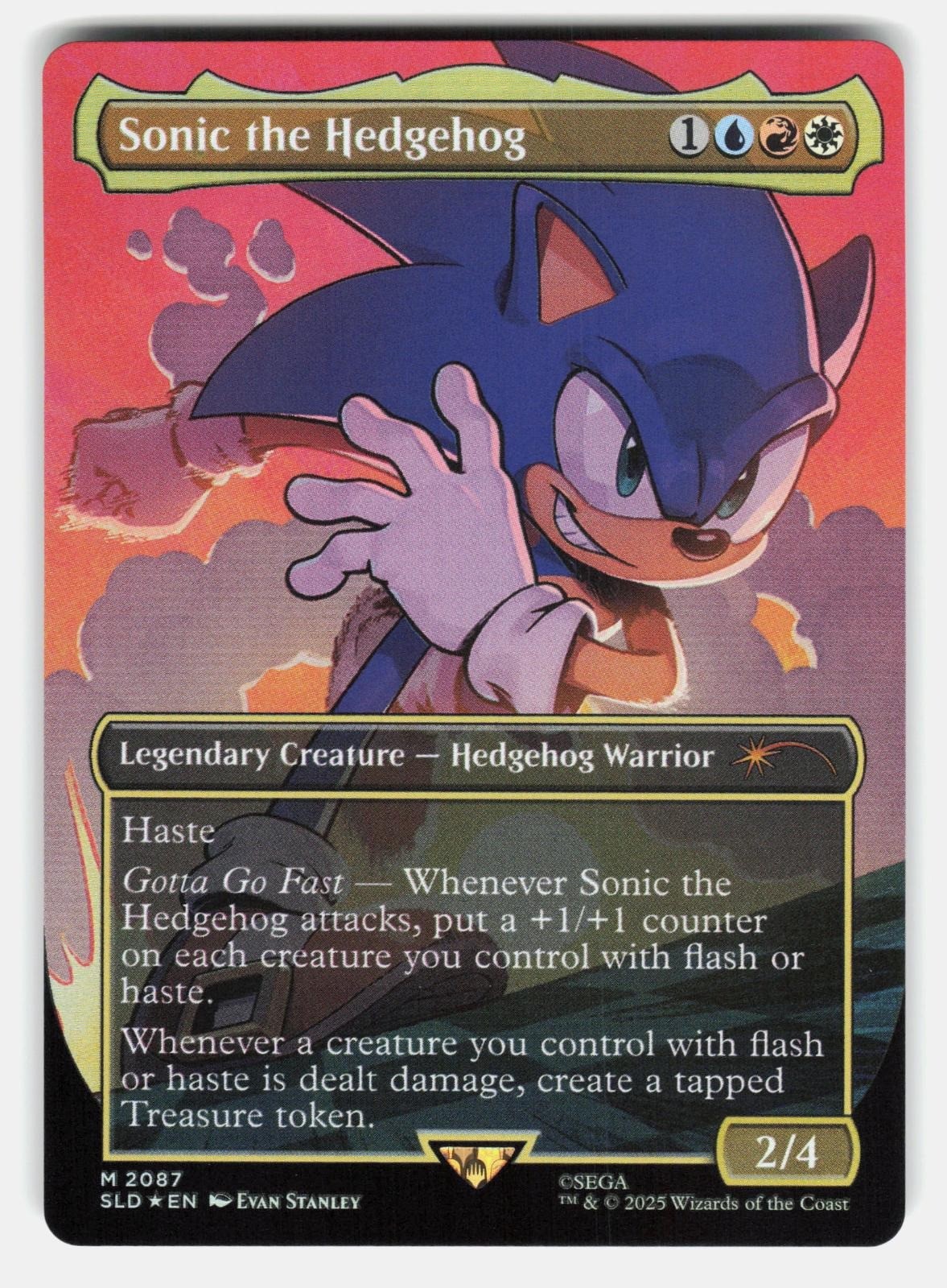 SONIC THE HEDGEHOG FOIL   Magic: The Gathering   STANLEY NM/M0