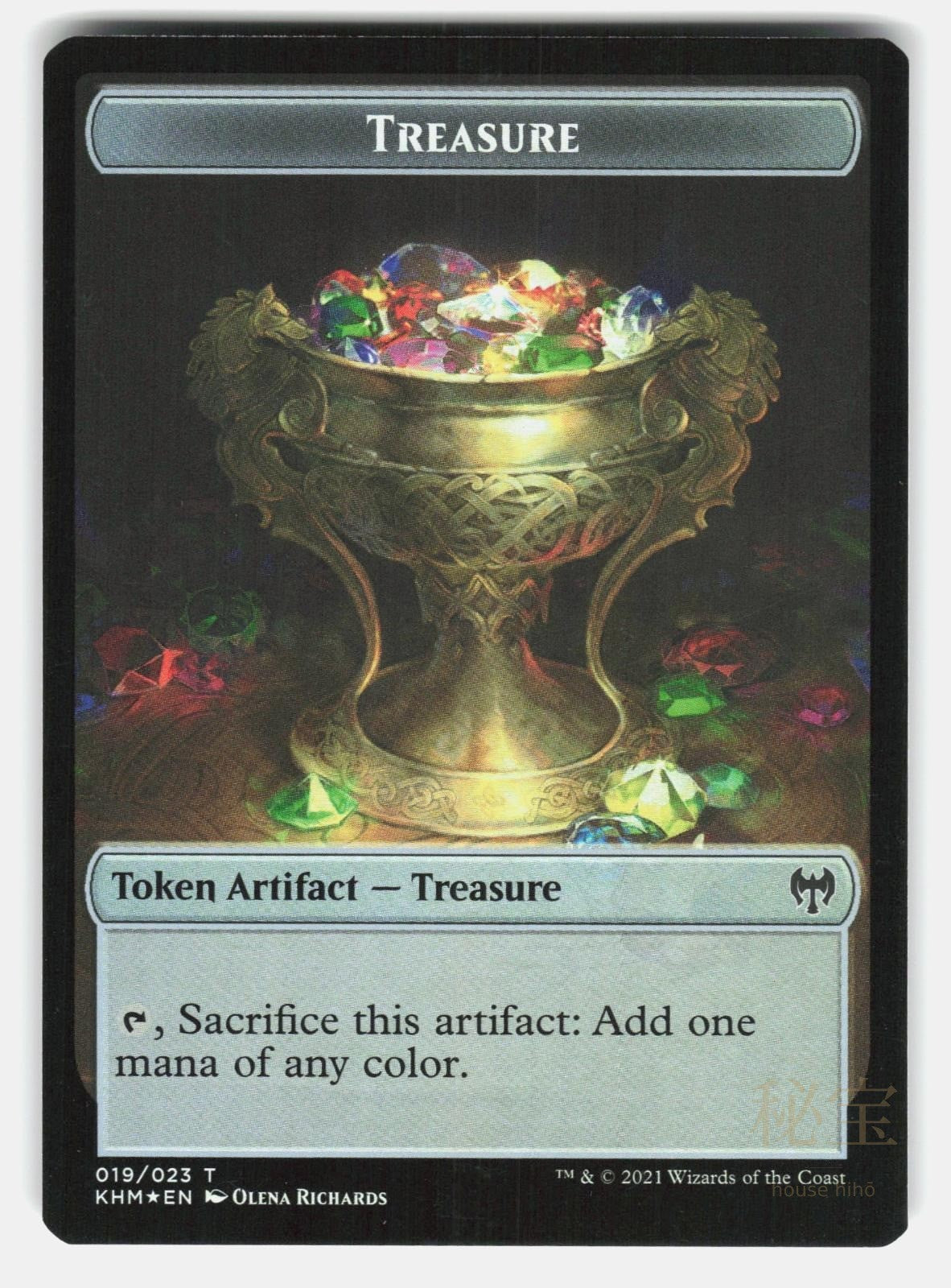 TREASURE // BEAR DOUBLE SIDED TOKEN 19 // 13 FOIL   MTG   MANIAK NM/M0