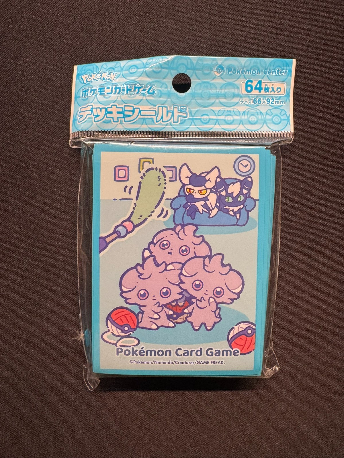 Pokemon Center Japan 2026 Espurr light blue - 64 sleeves0