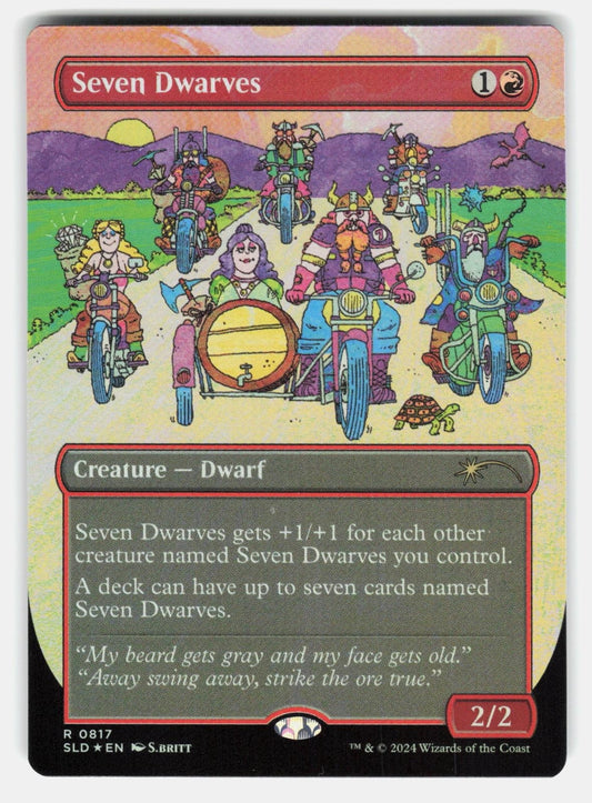 SEVEN DWARVES (0817) SLD 817 FOIL   Magic: The Gathering   S.BRITT NM/M0