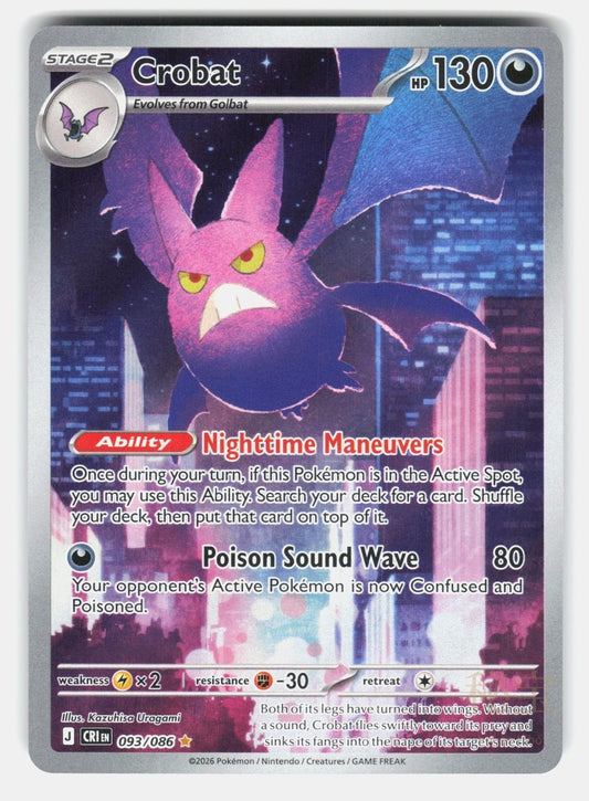 CROBAT CRI 093/086   Pokemon   2026 SAKI NM/M0