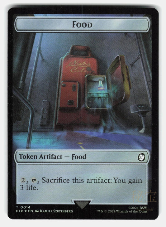 FOOD (0014) // SOLDIER (0010) DOUBLE SIDED TOKEN FOIL   MTG   CRUZ LP0