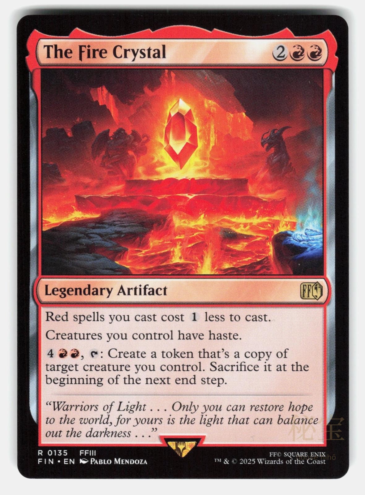 THE FIRE CRYSTAL   Magic: The Gathering   MENDOZA NM/M0