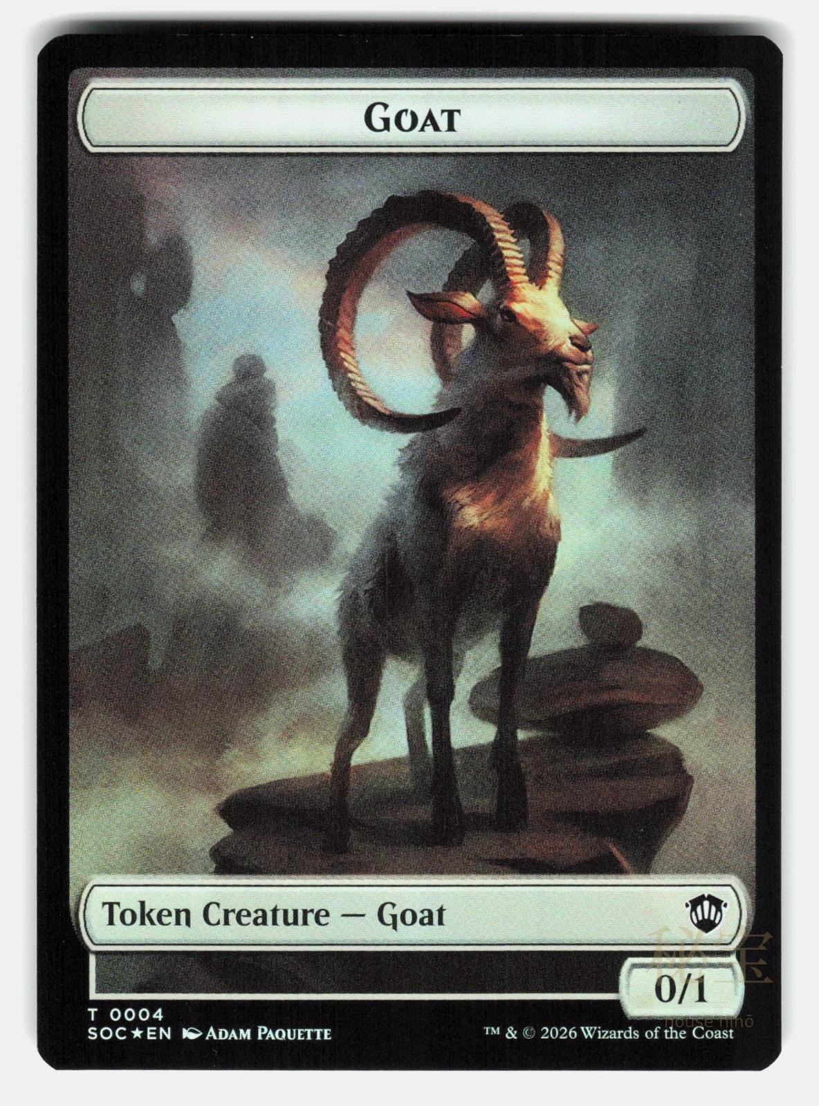GOAT // FUNGUS BEAST DOUBLE SIDED TOKEN FOIL   MTG   PAQUETTE NM/M1